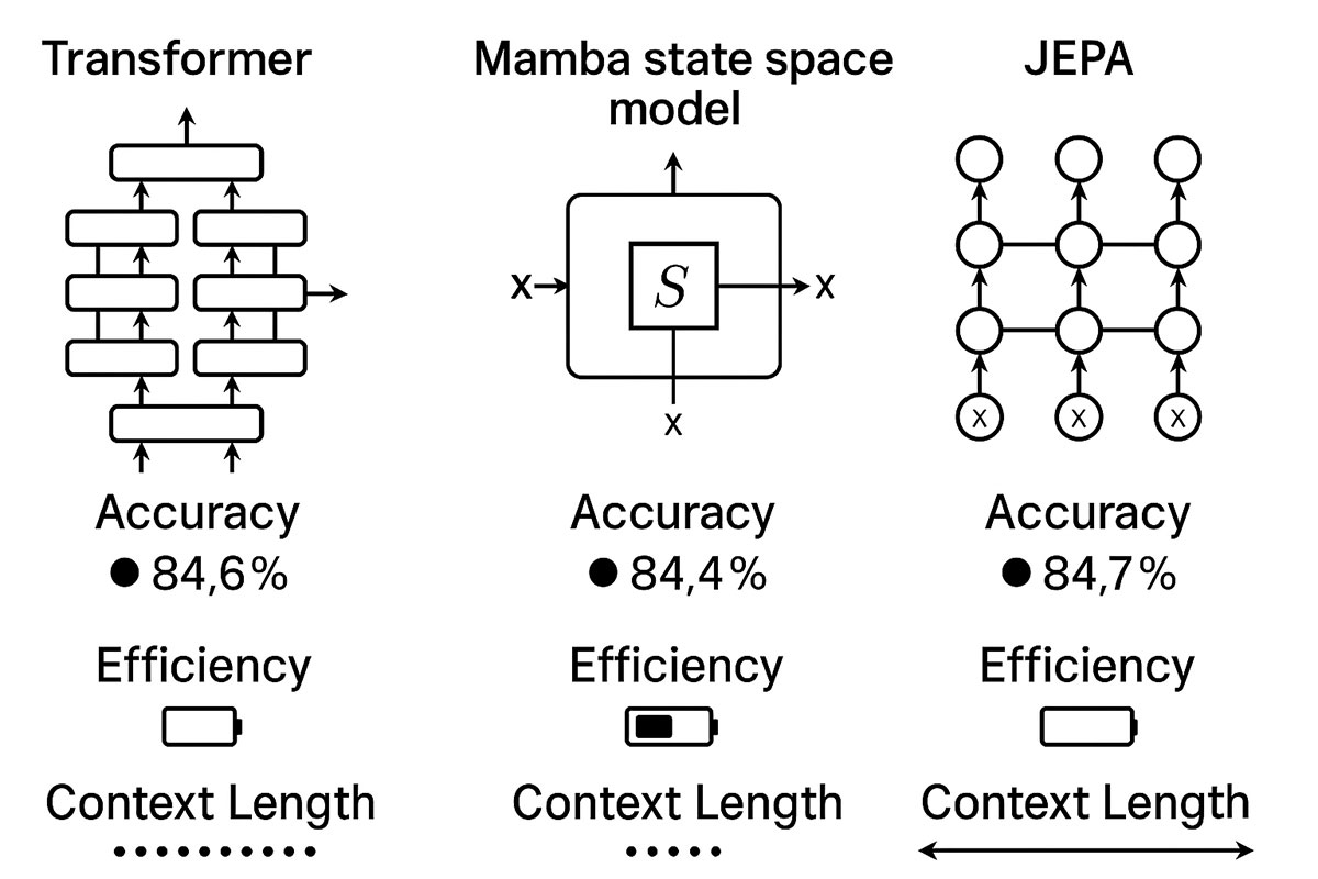 Deep Learning Architectures That Actually Work in 2025: From Transformers to Mamba to JEPA Explained