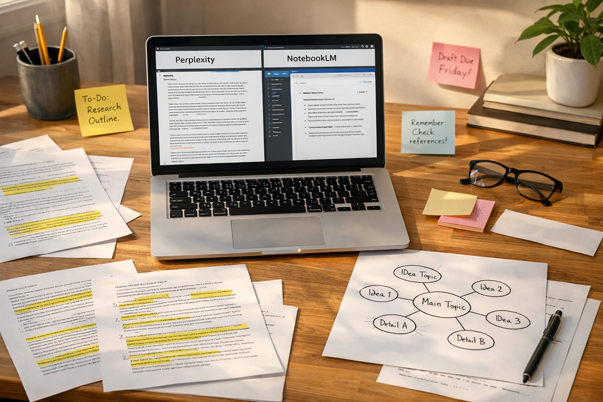 Beyond Google: A Student’s Guide to Deep Research with NotebookLM and Perplexity (Without Drowning in Tabs)